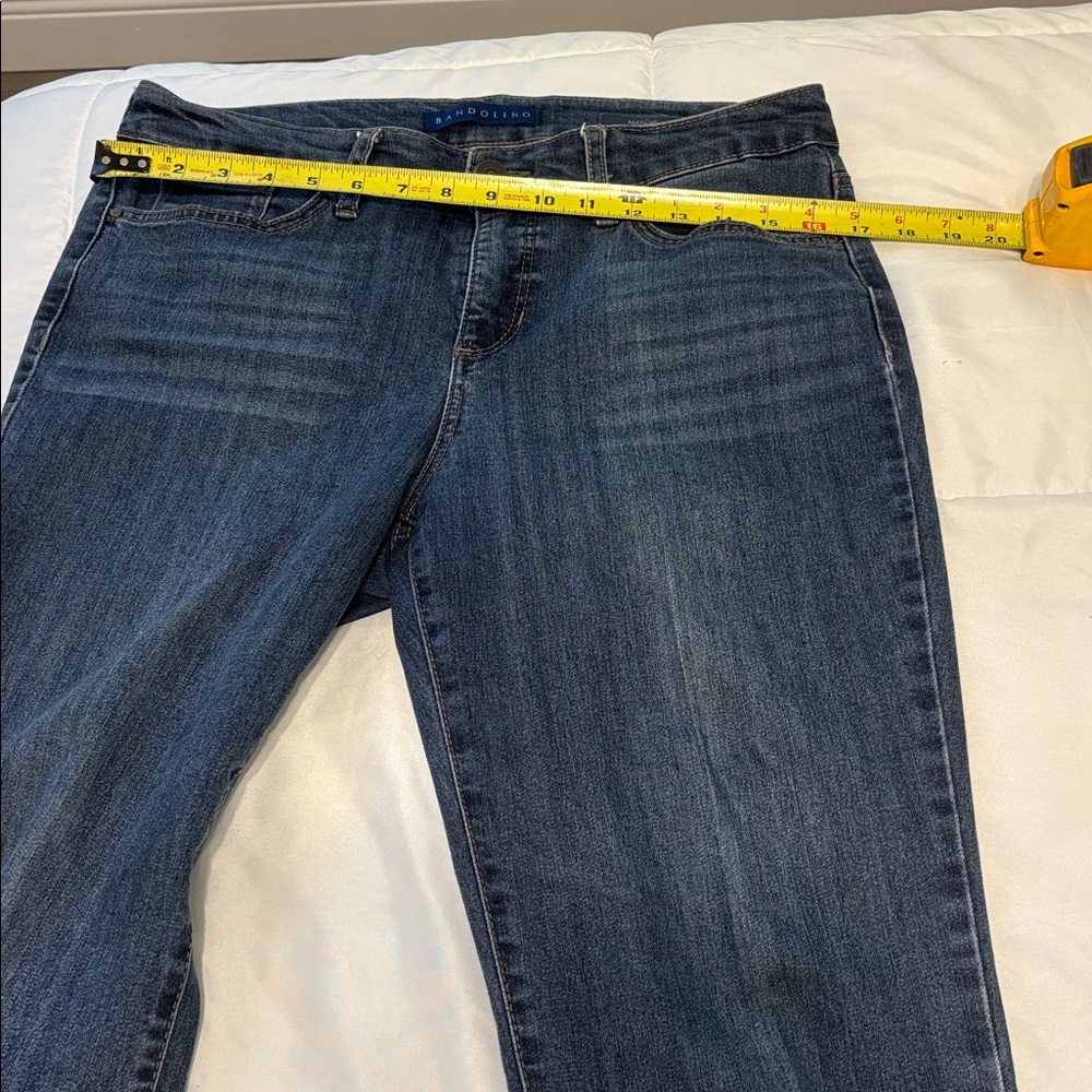 Bandolino Mandie Dark Blue Straight Leg Jeans - Picture 5 of 5
